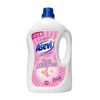 Detergent rufe Asevi Rosa Mosqueta, flacon 3 litri, 42 spalari Detergent rufe Asevi Rosa Mosqueta, flacon 3 litri, 42 spalari