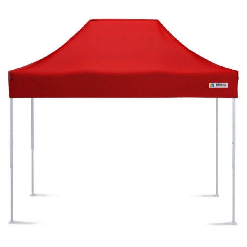 Pavilion de gradina 2x3m Rosu fara pereti laterali