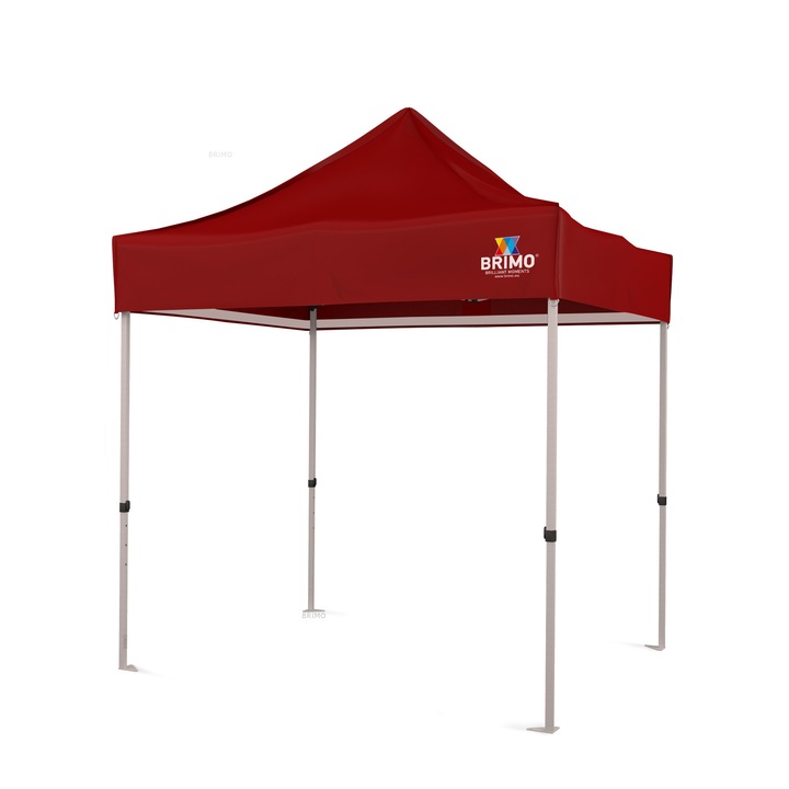 Cort pliabil 2x2m Rosu fara pereti laterali Super otel eco