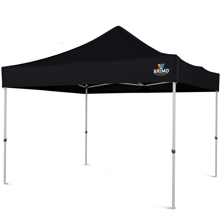 Cort de gradina 3x3m Negru fara pereti laterali