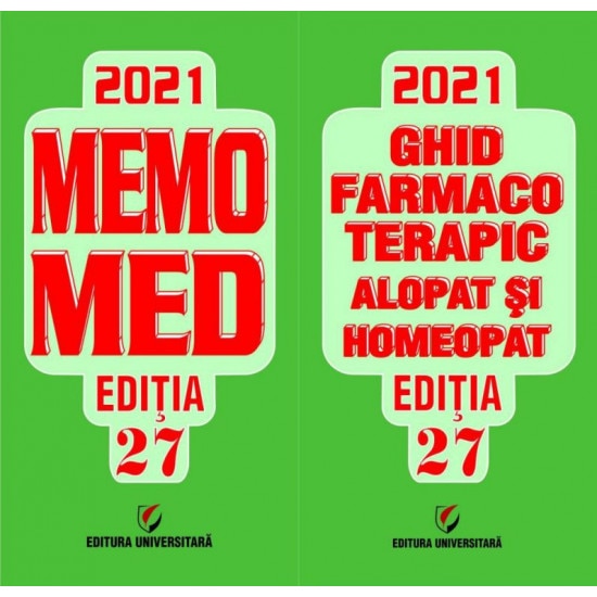 Memomed 2021 2 volume Dumitru Dobrescu brosata 1528 pagini