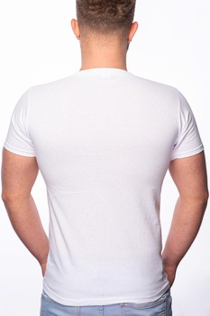 Tricou barbati, Stranger Things, 100% Bumbac, G174, Alb Tricou barbati, Stranger Things, 100% Bumbac, G174, Alb