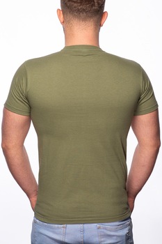 Tricou barbati, La Casa De Papel - Nairobi, 100% Bumbac, W144, Verde militar Tricou barbati, La Casa De Papel - Nairobi, 100% Bumbac, W144, Verde militar