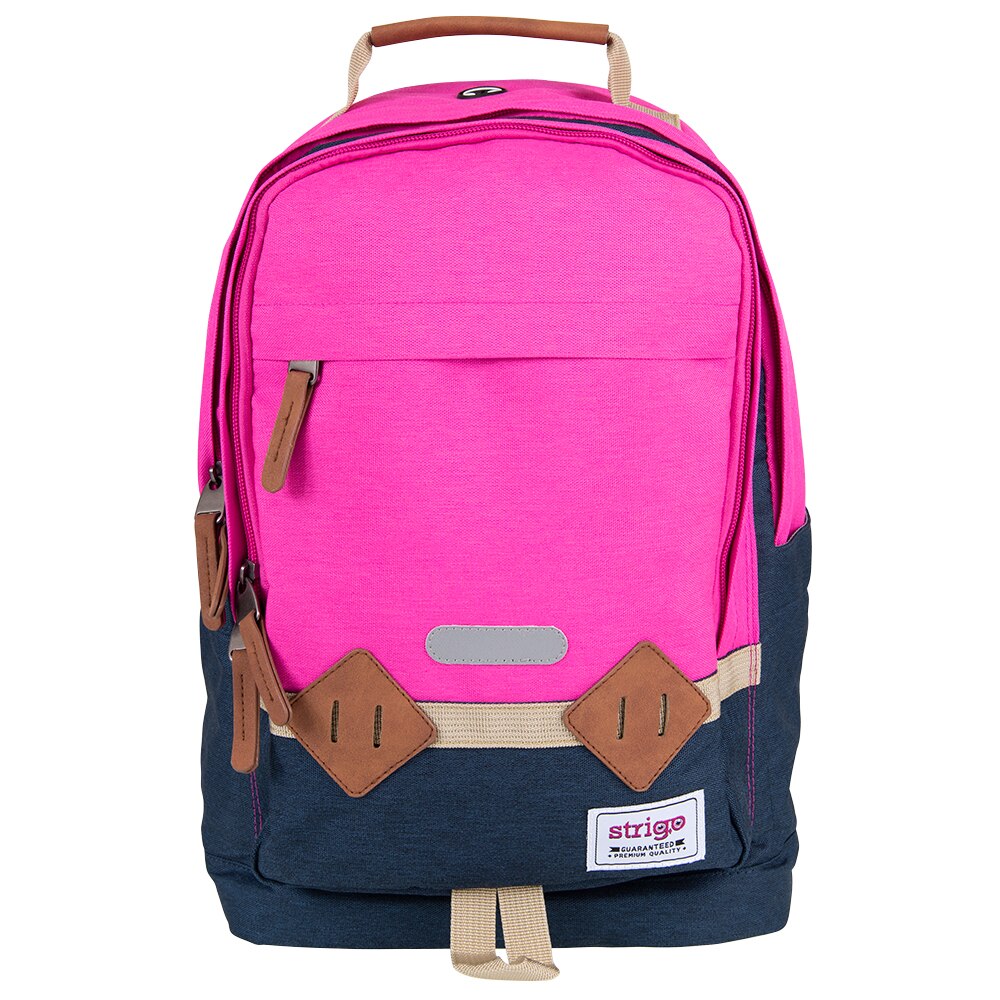 Ghiozdan, Strigo, bl23 leisure basic, Albastru aquamarin/roz fucsia