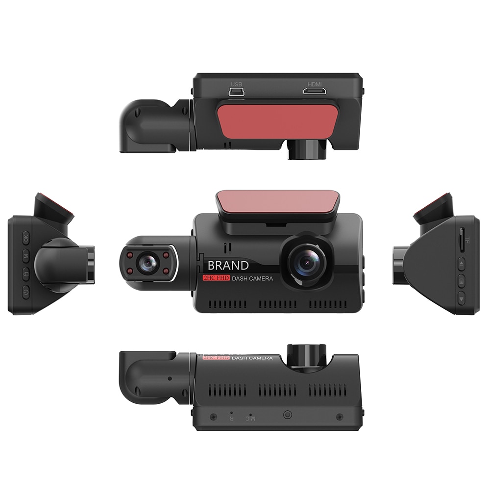 Camera auto, Full HD 1080P, G-senzor, filmare continua, 2 camere, filmare  360 de grade
