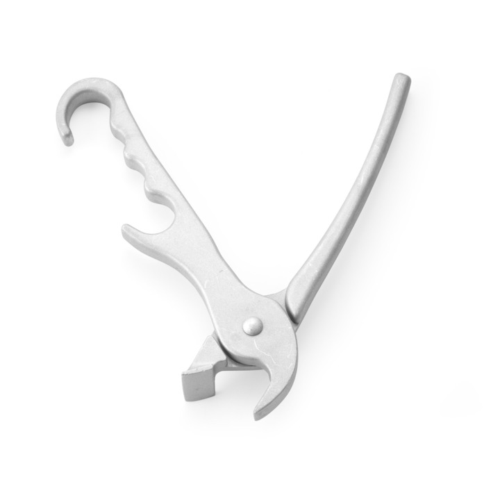 Дръжка за тава Hendi, Тип скоба, За всякакъв тип тава, Алуминий, 200 мм