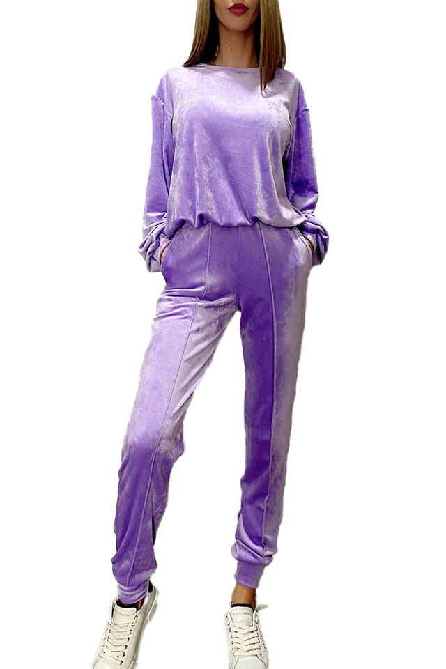 Trening de catifea Evoque, Lila