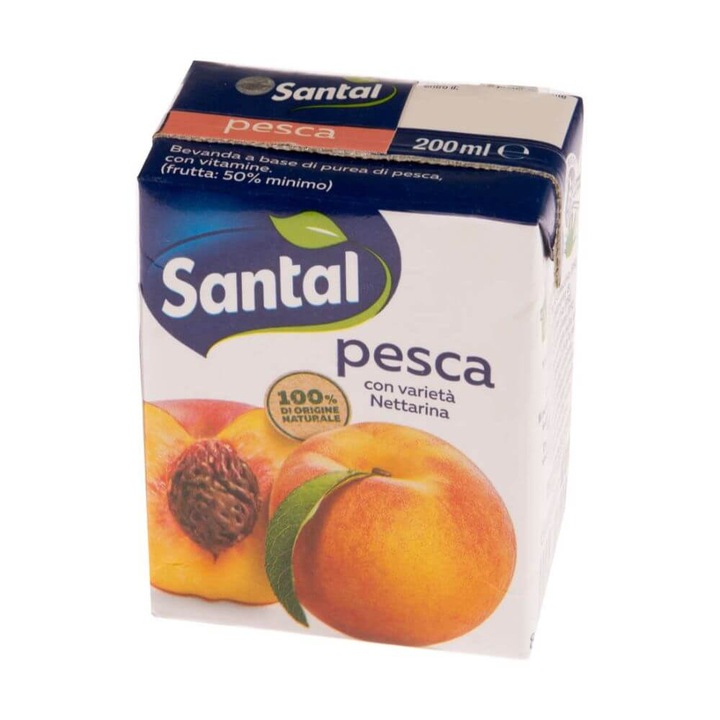 Сок Santal Nectar, вкус на праскова, 200 мл
