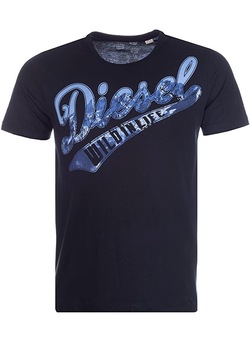 Tricou , Diesel , Regular fit, Negru Tricou , Diesel , Regular fit, Negru