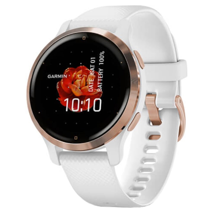 Часовник Smartwatch Garmin Venu 2S, Rose Gold/White