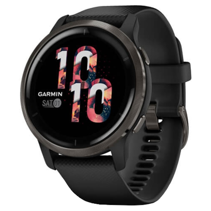 Часовник smartwatch Garmin Venu 2, Black/Slate