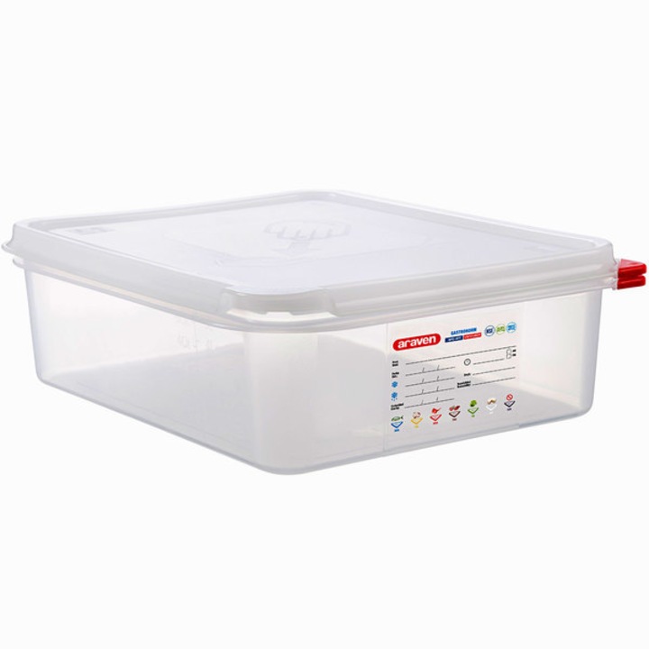 Cutie depozitare alimente cu capac ermetic, GN1/2 100 din polipropilena, dimensiuni: 325x265x100 mm, capacitate: 6.5 litri