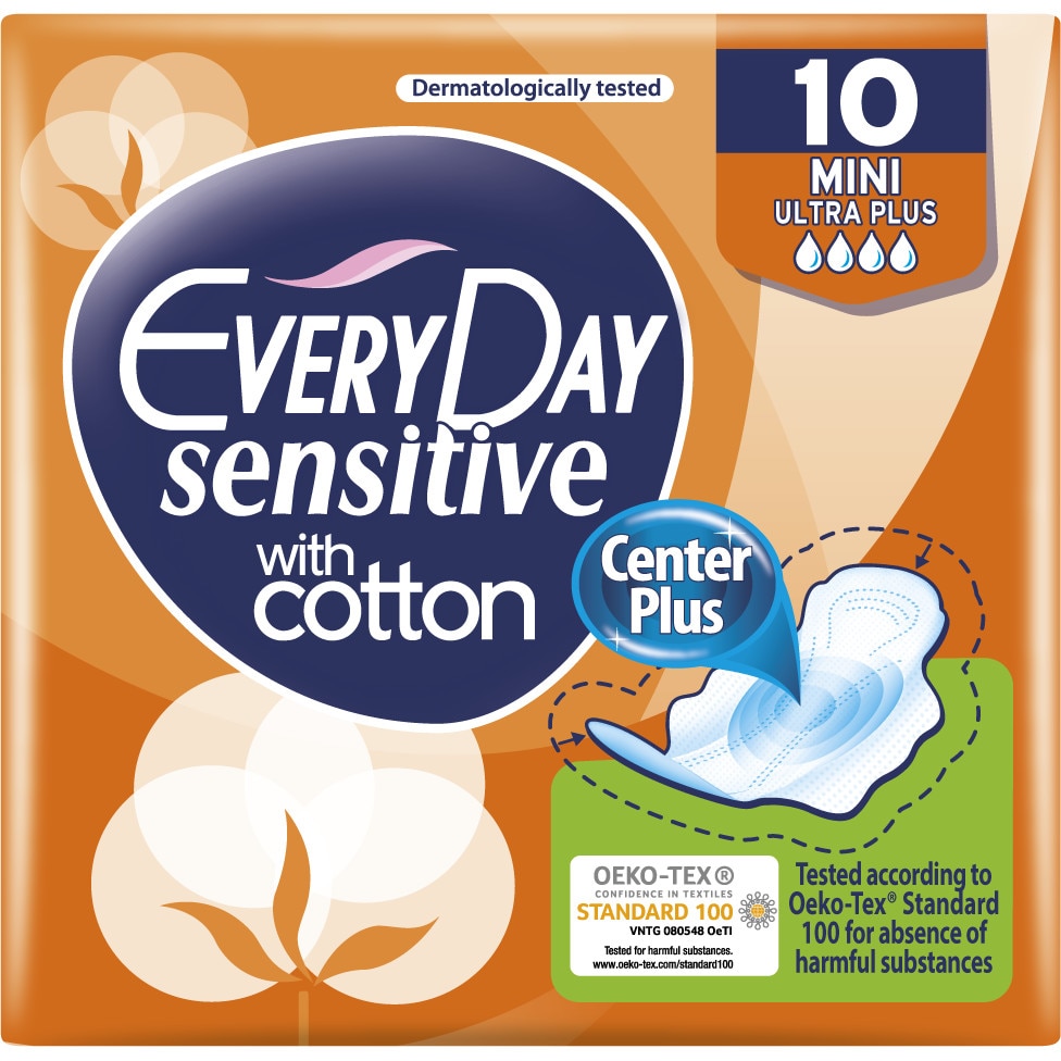 Absorbante Everyday Sensitive Mini, 10 buc