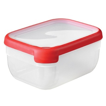 Caserola Curver GRAND CHEF 1,8L , dreptunghiulara, transparent/rosu Caserola Curver GRAND CHEF 1,8L , dreptunghiulara, transparent/rosu