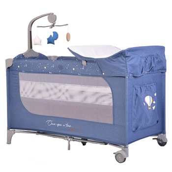 Patut pliabil cu 2 nivele masuta de infasat si carusel Once upon a time L3 Jeans Patut pliabil cu 2 nivele masuta de infasat si carusel Once upon a time L3 Jeans