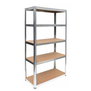 Raft Metalic pentru Depozitare cu 5 Polite MDF, capacitate 175kg/polita, total 875kg, 180x90x40cm Raft Metalic pentru Depozitare cu 5 Polite MDF, capacitate 175kg/polita, total 875kg, 180x90x40cm