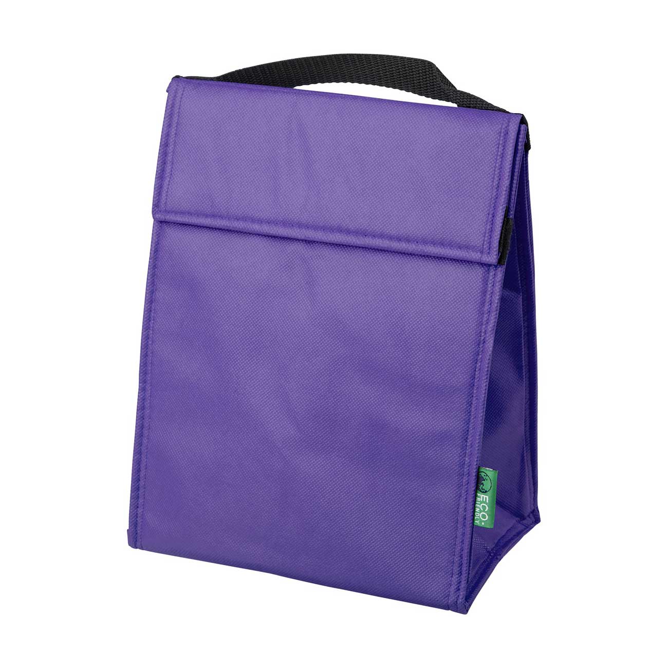 Geanta termoizolanta pentru pranz, polipropilena, Piksel, violet, breloc bec inclus