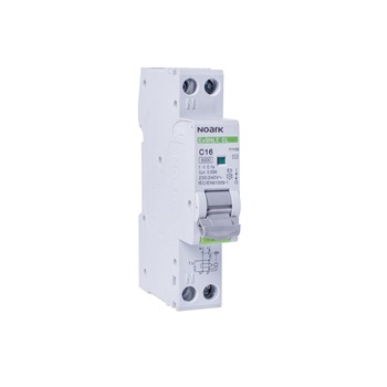 Siguranta automata diferentiala RCBO 1P+N 10A 30mA, curba B, tip A, Noark, Ex9NLE B10 Siguranta automata diferentiala RCBO 1P+N 10A 30mA, curba B, tip A, Noark, Ex9NLE B10