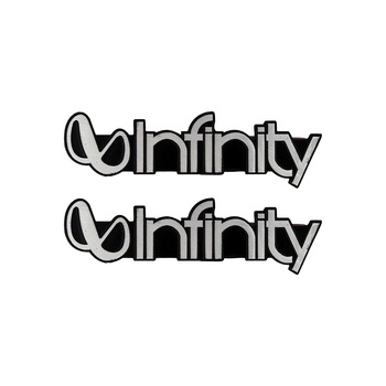 Set 2 Stickere Embleme ABS Boxe Auto Infinity Silver Set 2 Stickere Embleme ABS Boxe Auto Infinity Silver