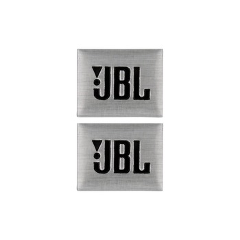 Set 2 Stickere Embleme Boxe Auto JBL, Aluminiu, Silver Set 2 Stickere Embleme Boxe Auto JBL, Aluminiu, Silver