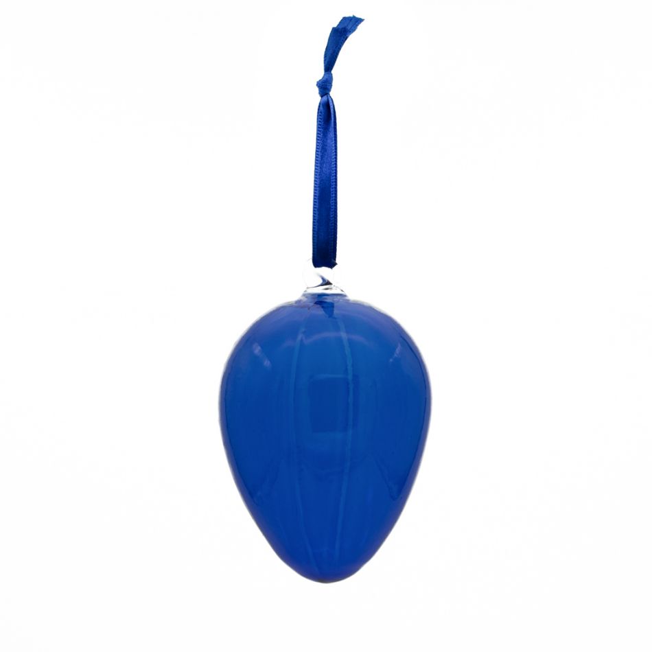 Oua de Paste din sticla colorate albastru-regal