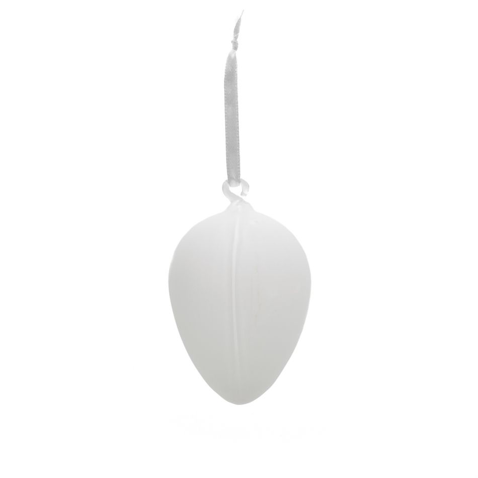 Oua de Paste din sticla colorate alb