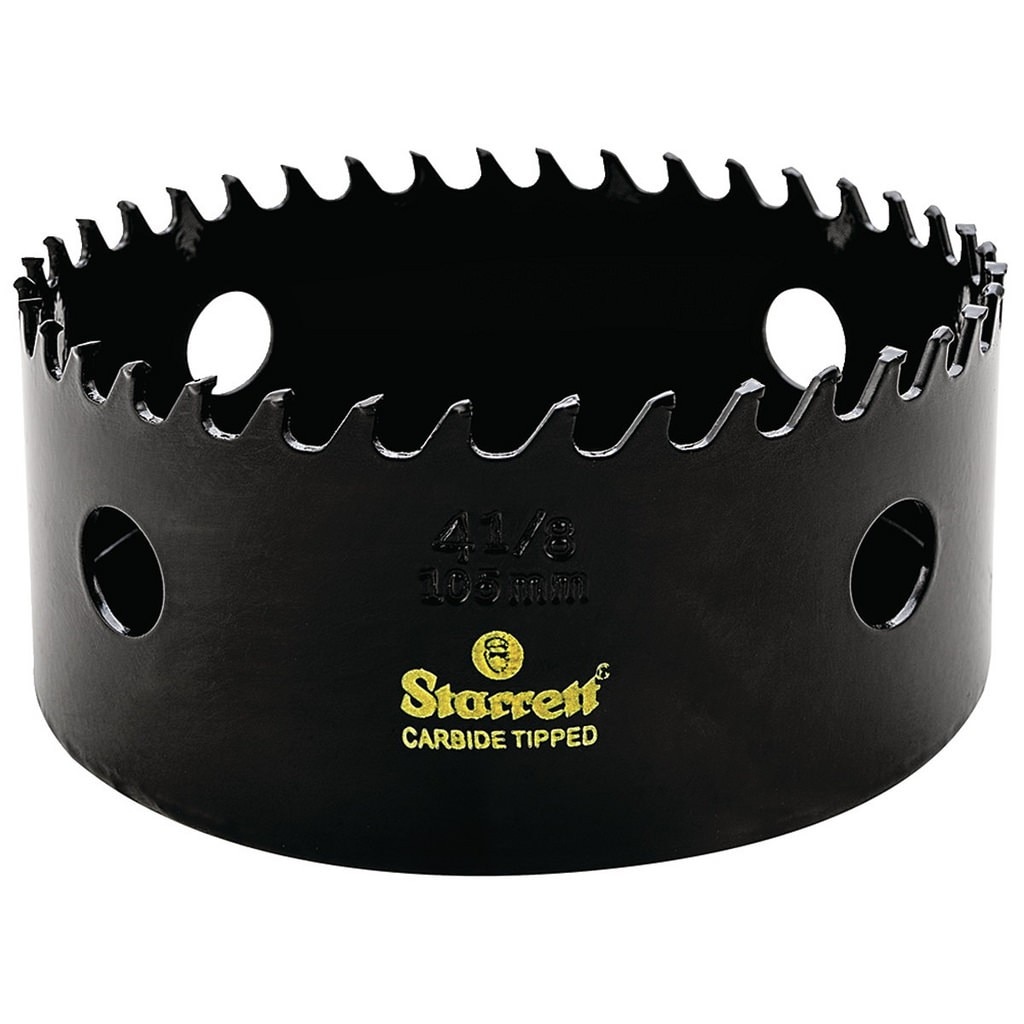 Carota Starrett, cu pastile carbura, pentru lemn cu cuie, diametrul 111mm, Carbide Tipped