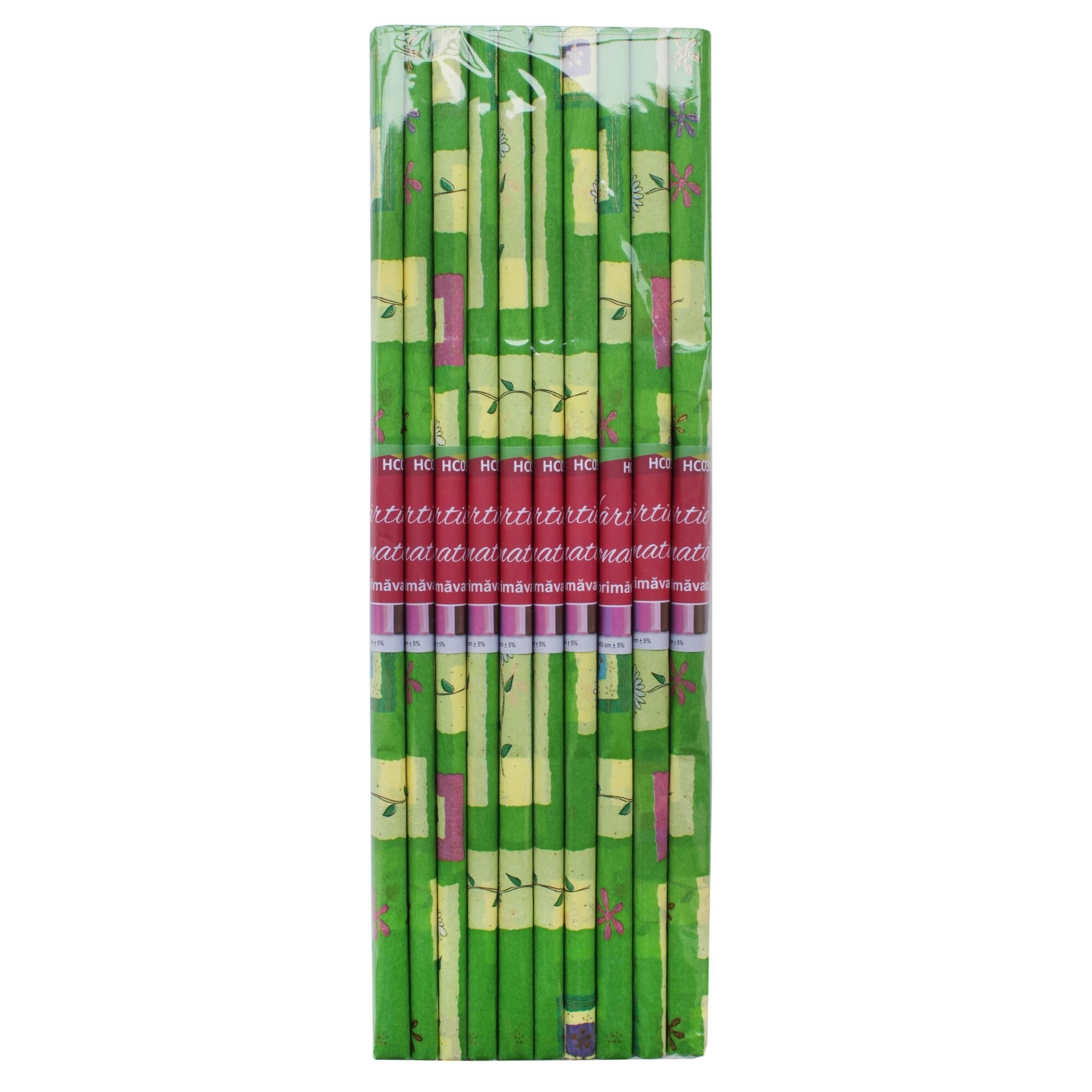 Hartie creponata set 10 DACO printata primavara