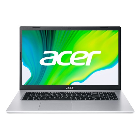 Лаптоп Acer Aspire 3 A317-33-P2Q5, NX.A6TEX.004.16GB.500SSD, 17.3", Intel Pentium Silver N6000 (4-ядрен), Intel UHD Graphics, 16 GB 3200MHz DDR4, Сребрист