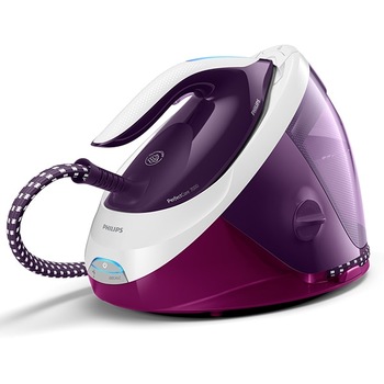 Statie de calcat PHILIPS PerfectCare PSG7028/30, 2100W, 500g/min, 1.8l, talpa SteamGlide Advanced, Violet-Alb Statie de calcat PHILIPS PerfectCare PSG7028/30, 2100W, 500g/min, 1.8l, talpa SteamGlide Advanced, Violet-Alb