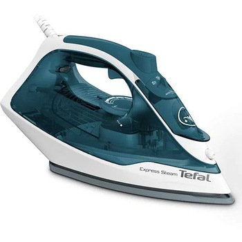 Fier de calcat TEFAL Express Steam FV2839E0, 2400W, 185g/min, 270ml, Albastru-Alb Fier de calcat TEFAL Express Steam FV2839E0, 2400W, 185g/min, 270ml, Albastru-Alb