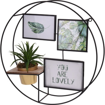 Suport fotografii circular Koopman-Home&Styling, metal, 43x12x43 cm, negru Suport fotografii circular Koopman-Home&Styling, metal, 43x12x43 cm, negru