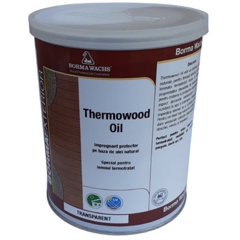 Ulei transparent pentru lemn termotratat, Borma Wachs, Thermowood Oil, 1 L Ulei transparent pentru lemn termotratat, Borma Wachs, Thermowood Oil, 1 L