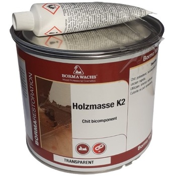 Chit bicomponent pe baza de solvent pentru lemn, Borma Wachs, 750 grame, transparent Chit bicomponent pe baza de solvent pentru lemn, Borma Wachs, 750 grame, transparent
