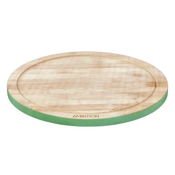 Bord de tocare Ambition rotund 28x1,5cm bambus cu margine colorata Bizet