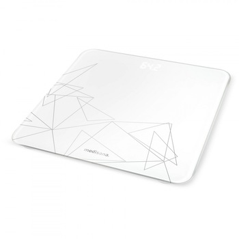 Cantar digital pentru baie Medisana PS437 40522, Afisaj Led ,Senzori DMS, Alb/Argintiu Cantar digital pentru baie Medisana PS437 40522, Afisaj Led ,Senzori DMS, Alb/Argintiu