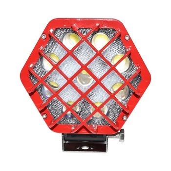 Lampa proiector cu grilaj metalic rosu, 9 Leduri, unghi de radiere 30 DC 10-80V 27W unghi de radiere 30 Lampa proiector cu grilaj metalic rosu, 9 Leduri, unghi de radiere 30 DC 10-80V 27W unghi de radiere 30