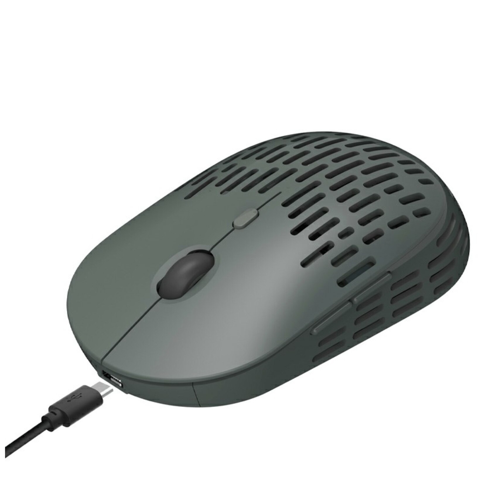Mouse wireless T38 2.4 G, vertical optic, silentios, reincarcabil, 4 butoane, Gri, BBL2162