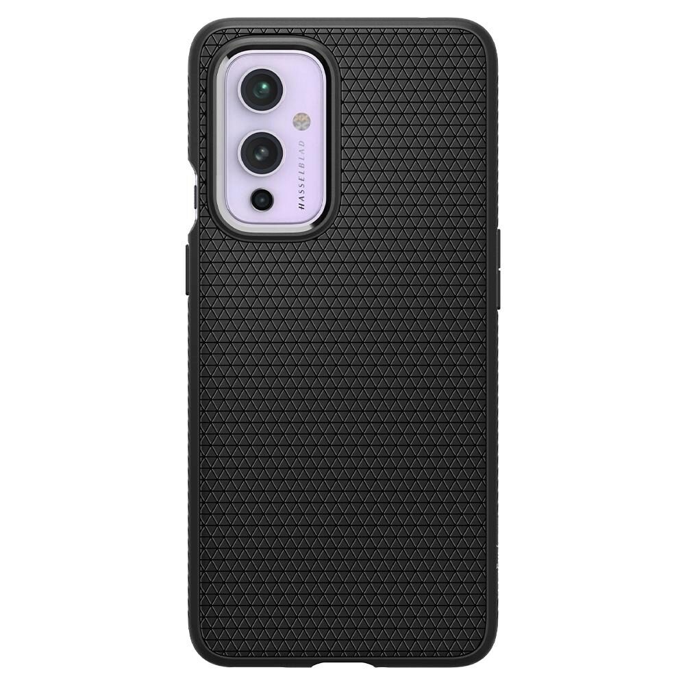 Husa Spigen Liquid Air pentru OnePlus 9, Anti amprenta, Negru