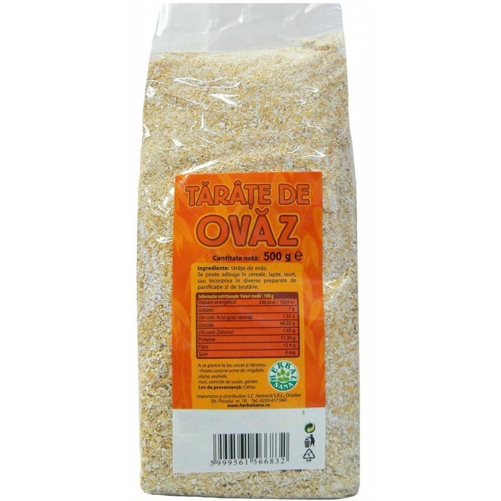 Tarate Ovaz HERBALSANA 500 grame