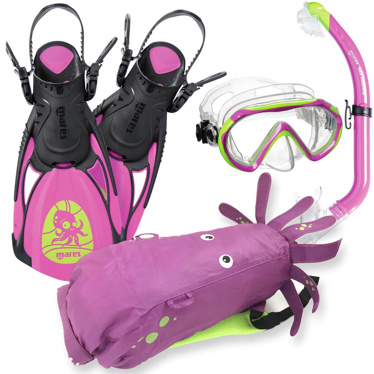 Set snorkeling Mares AQ - SEA FRIENDS Squid, M-L