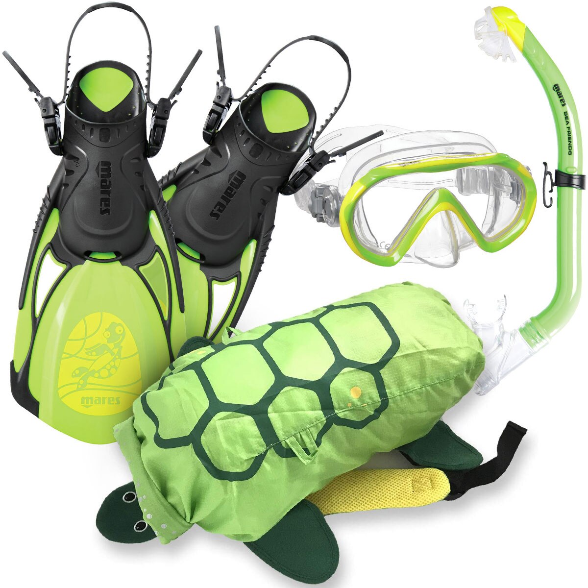 Set snorkeling Mares AQ - SEA FRIENDS Turtle, M-L