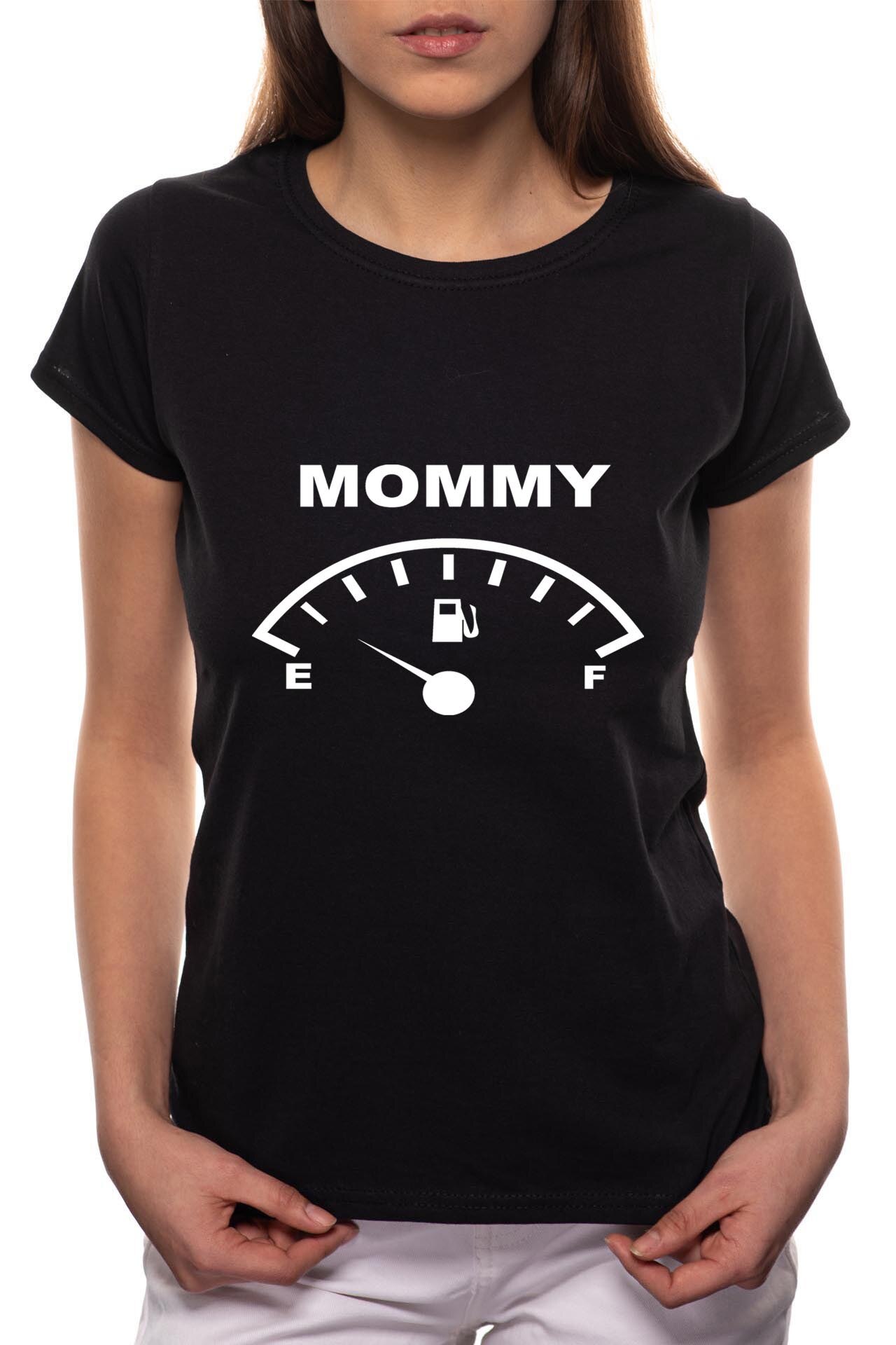Tricou dama, Mommy, 100% Bumbac, B115, Negru