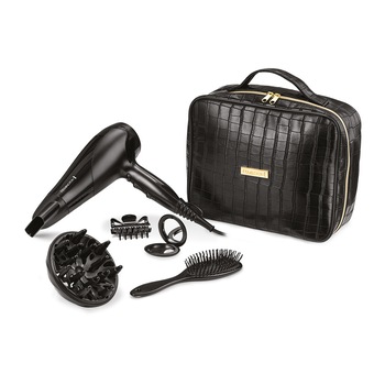 Set uscator de par Remington Style Edition D3195GP, 2200 W, 6 accesorii, Ionizare, Negru Set uscator de par Remington Style Edition D3195GP, 2200 W, 6 accesorii, Ionizare, Negru