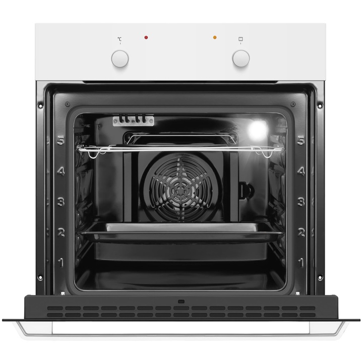 Cuptor incorporabil Hansa BOEW680177, 62 l, 8 Functii, Grill, Clasa A, Alb