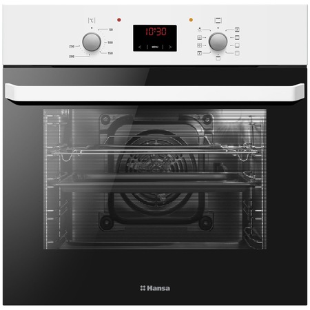 Cuptor incorporabil Hansa BOEW684721, 65 l, 8 Functii, Grill, Clasa A, Alb