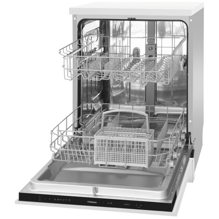 Masina de spalat vase incorporabila Hansa ZIM656PH, 12 seturi, 6 programe, Clasa D, 60 cm, Alb