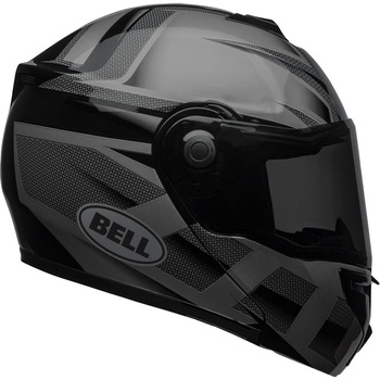 Casca moto Bell Srt, Fibra de sticla, Viziera Panovision, Negru/Gri Casca moto Bell Srt, Fibra de sticla, Viziera Panovision, Negru/Gri