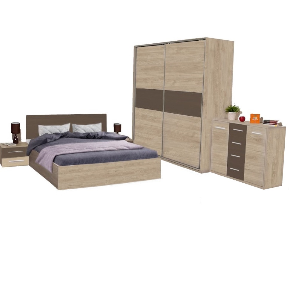 Dormitor Scarlet L220xH240cm, Bardolino/ Latte