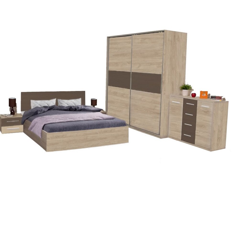 Dormitor Scarlet L180xH240cm, Bardolino/ Latte